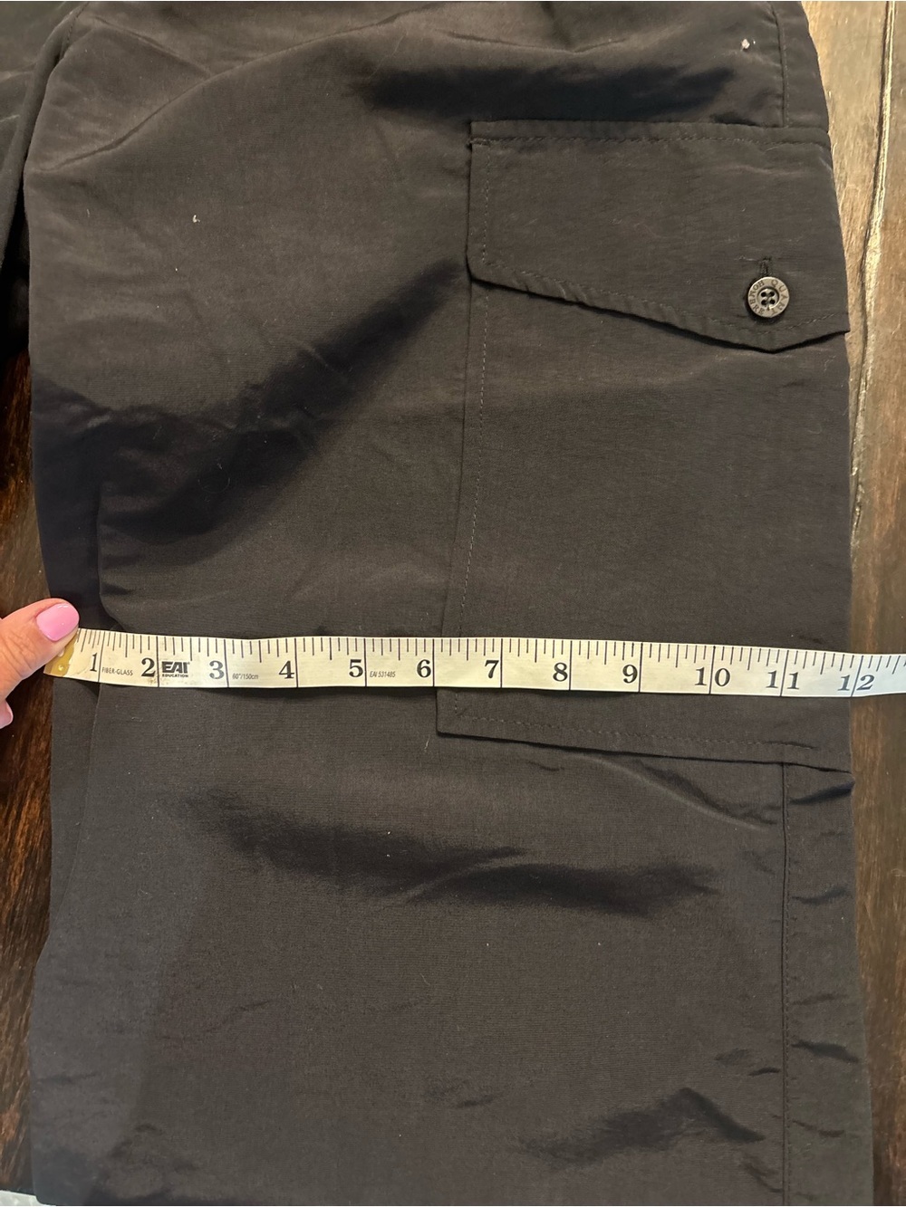 Quant Hombre Vintage Nylon Cargo Pants Made in USA Black Size 32 - Picture 7 of 9